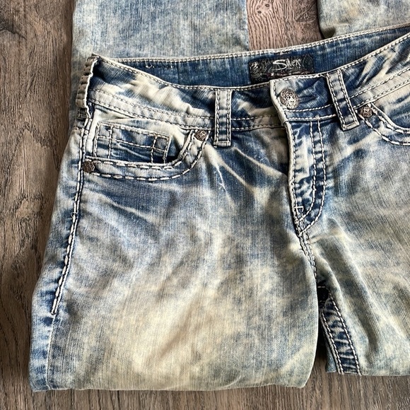 Silver Women’s Suki Mid Capri, size 28 - Picture 5 of 12